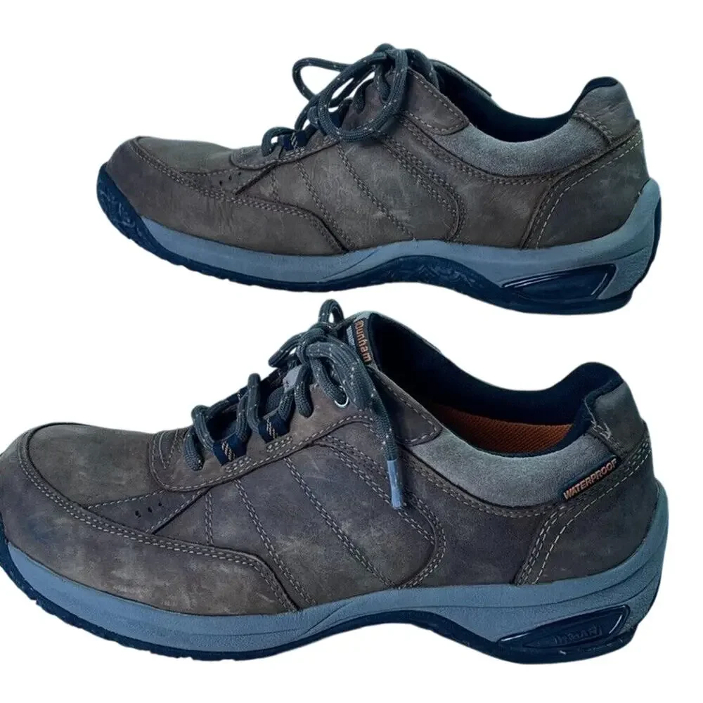 Dunham Shoes Mens 9.5 Oxfords Lexington Brown Leather Waterproof Hiking Shoes
